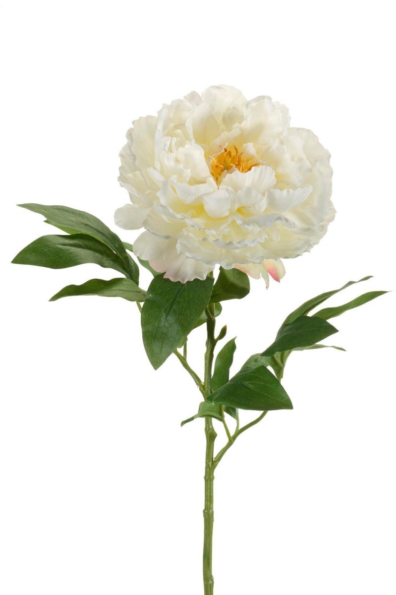 Crème Peonies x5 | Kunstbloemen 5 - LushLeaf | Online planten bestellen