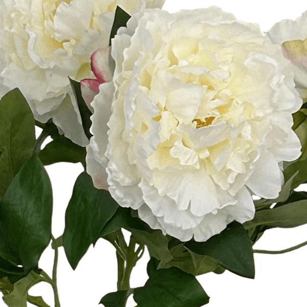 Crème Peonies x5 | Kunstbloemen 2 - LushLeaf | Online planten bestellen