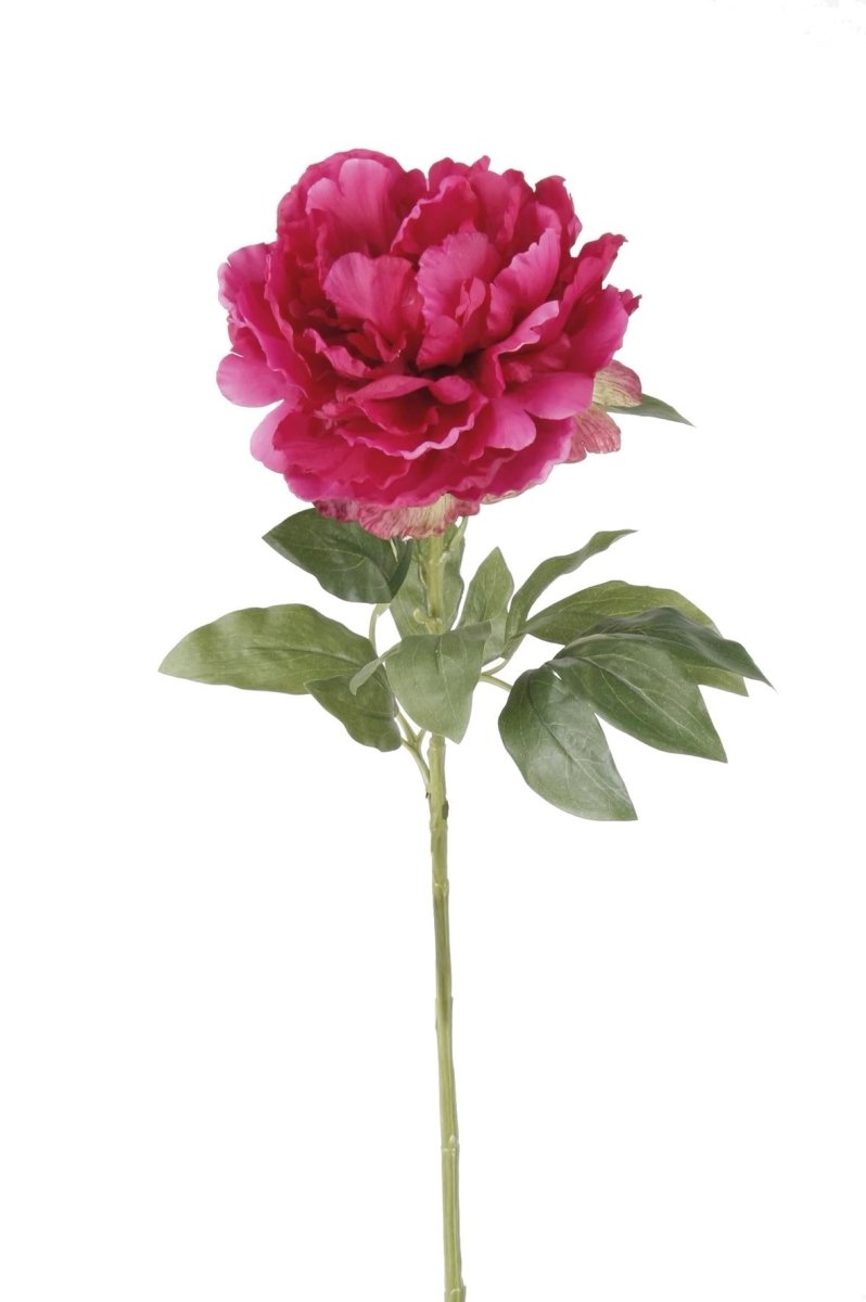 Dark Pink Peonies x5 | Kunstbloemen 5 - LushLeaf | Online planten bestellen
