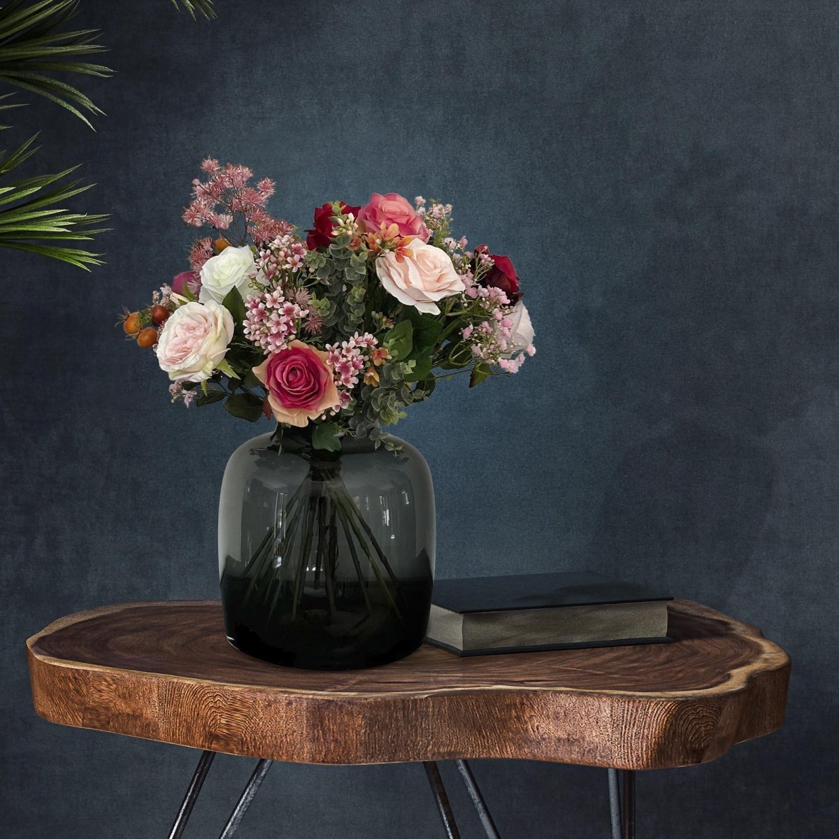 Flame Roses | Kunstbloemen 4 - LushLeaf | Online planten bestellen