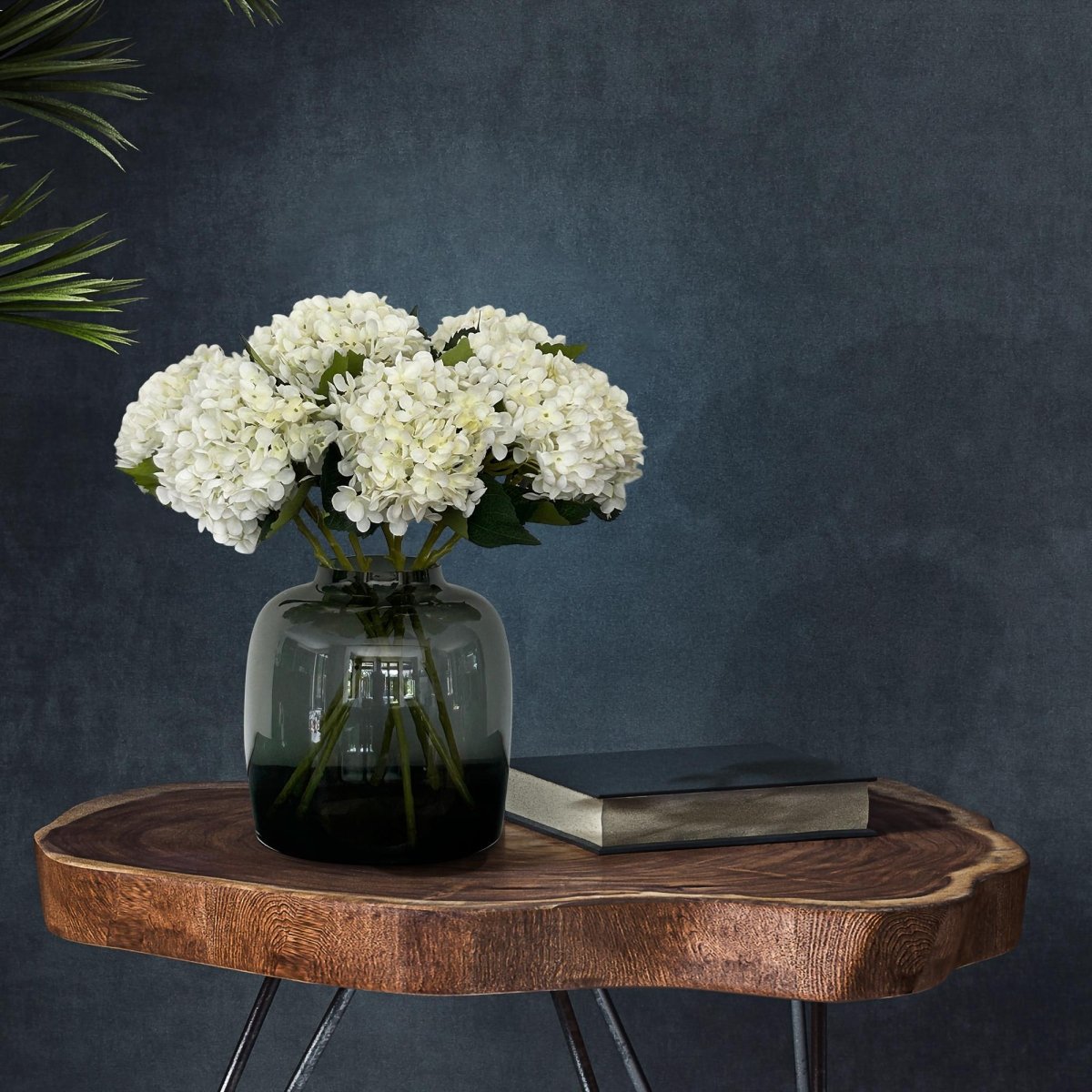 Hydrangea Flower white x8 | Kunstbloemen 3 - LushLeaf | Online planten bestellen