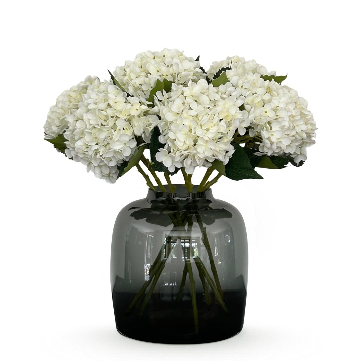 Hydrangea Flower white x8 | Kunstbloemen 1 - LushLeaf | Online planten bestellen