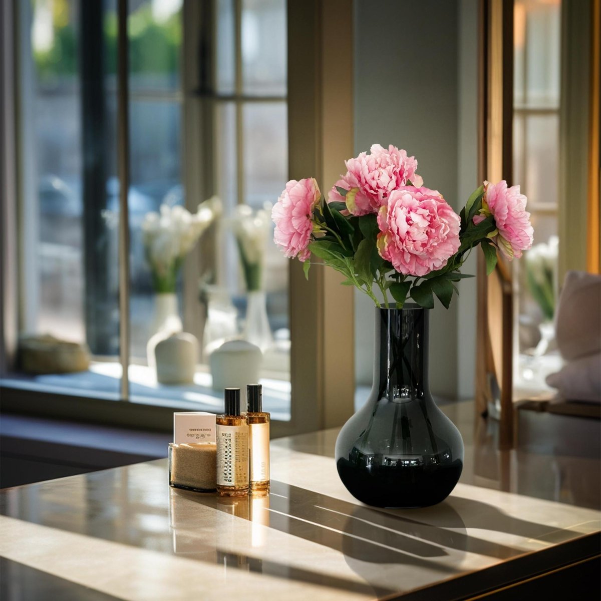 Light Pink Peonies x5 | Kunstbloemen 4 - LushLeaf | Online planten bestellen