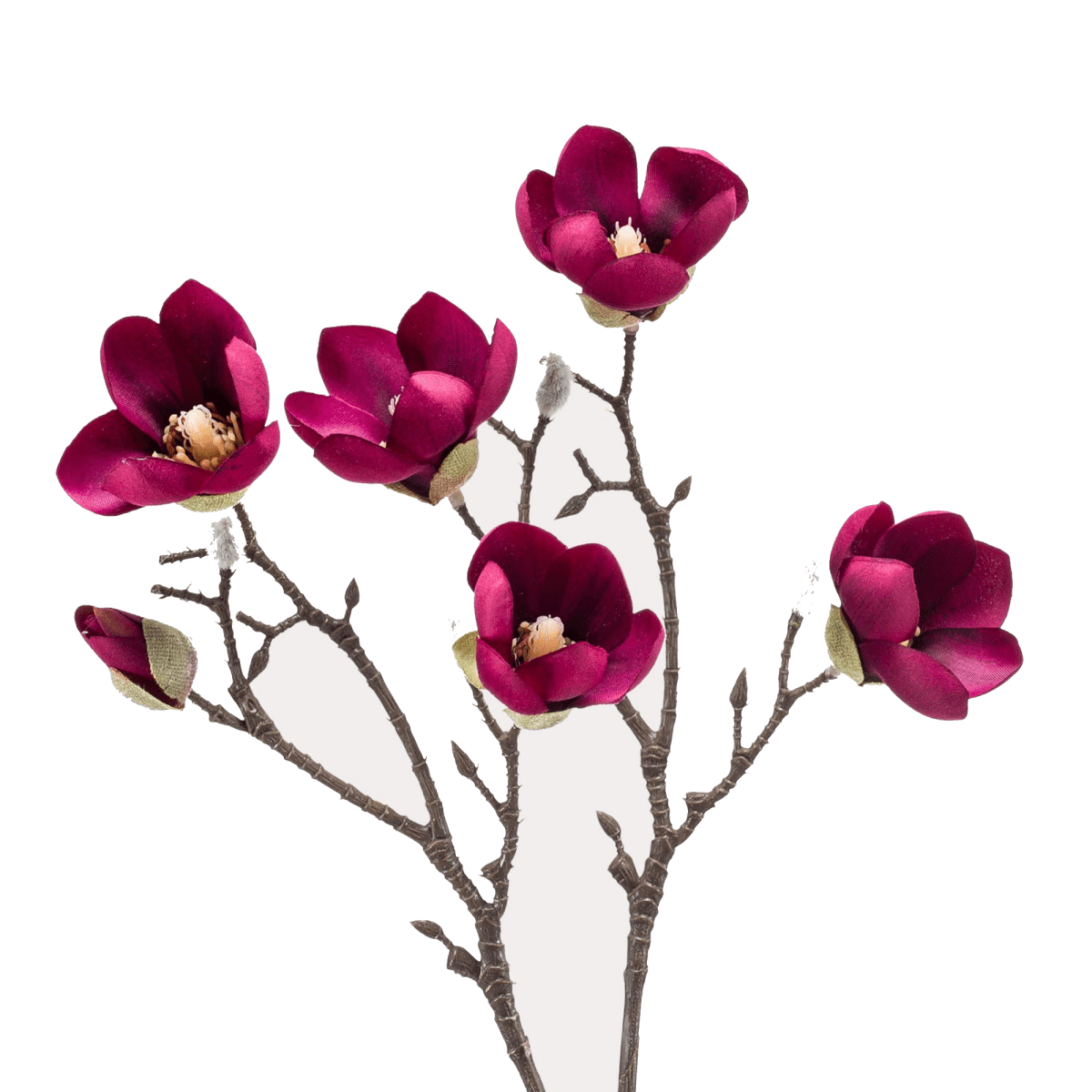 Magnolia bloem Paars x8 | Kunstbloemen 2 - LushLeaf | Online planten bestellen