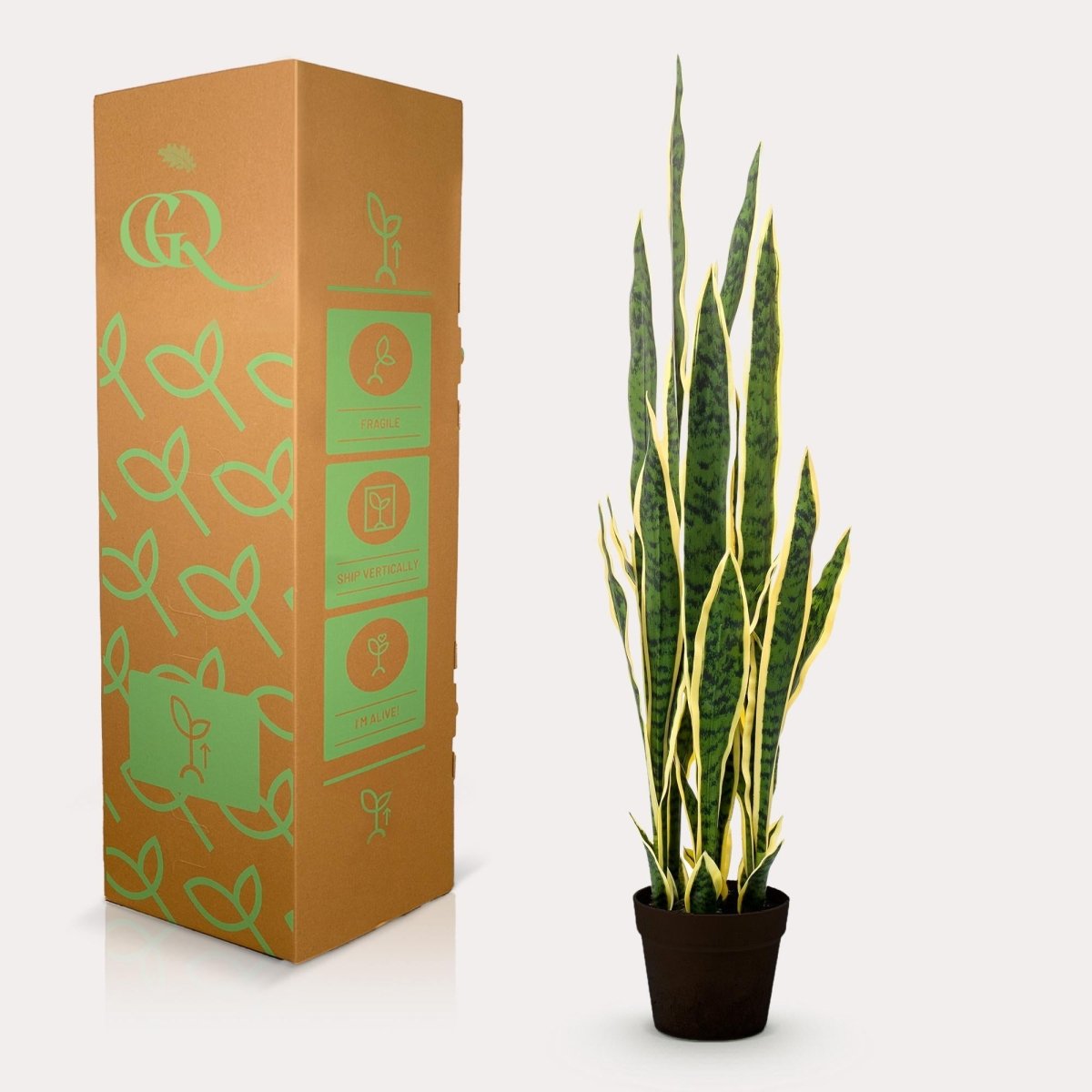Sanseveria Trifasciata - Vrouwentong | Kunstplant 4 - LushLeaf | Online planten bestellen