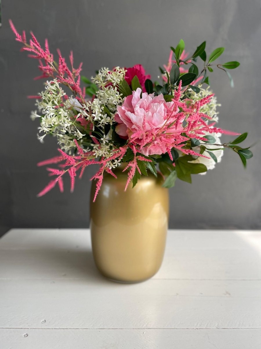 Shiny Pink | Kunstbloemen 4 - LushLeaf | Online planten bestellen