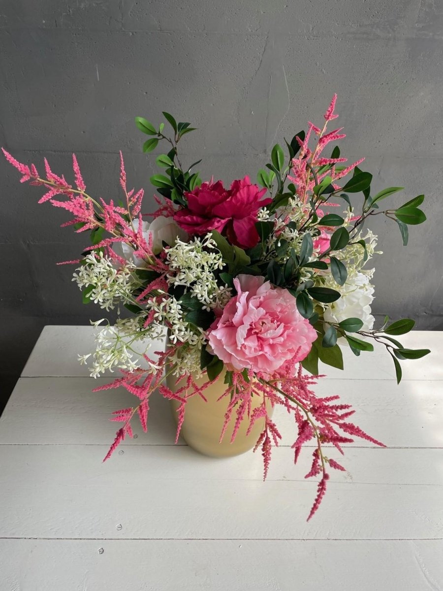 Shiny Pink | Kunstbloemen 3 - LushLeaf | Online planten bestellen