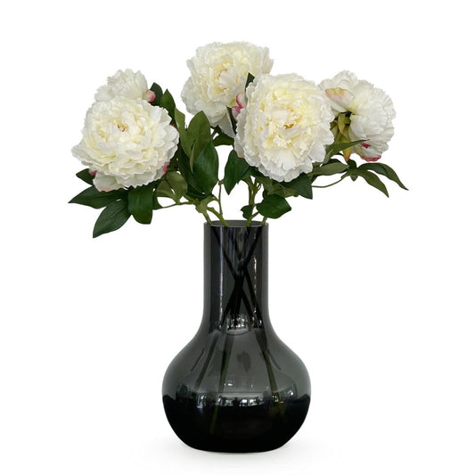 Crème Peonies x5 | Kunstbloemen 1 - LushLeaf | Online planten bestellen