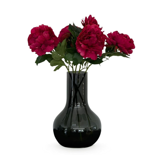 Dark Pink Peonies x5 | Kunstbloemen 1 - LushLeaf | Online planten bestellen