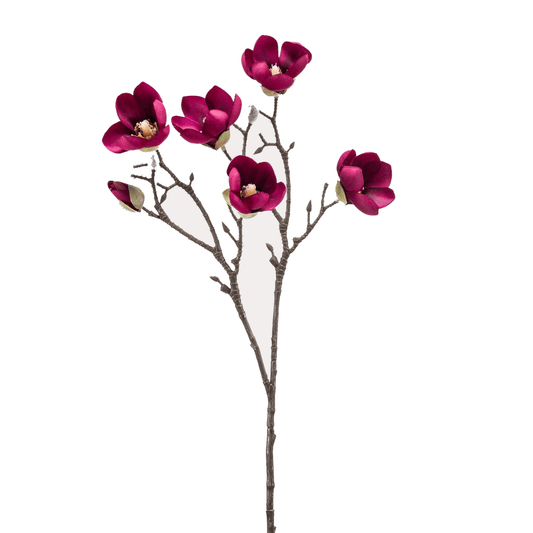 Magnolia bloem Paars x8 | Kunstbloemen 1 - LushLeaf | Online planten bestellen