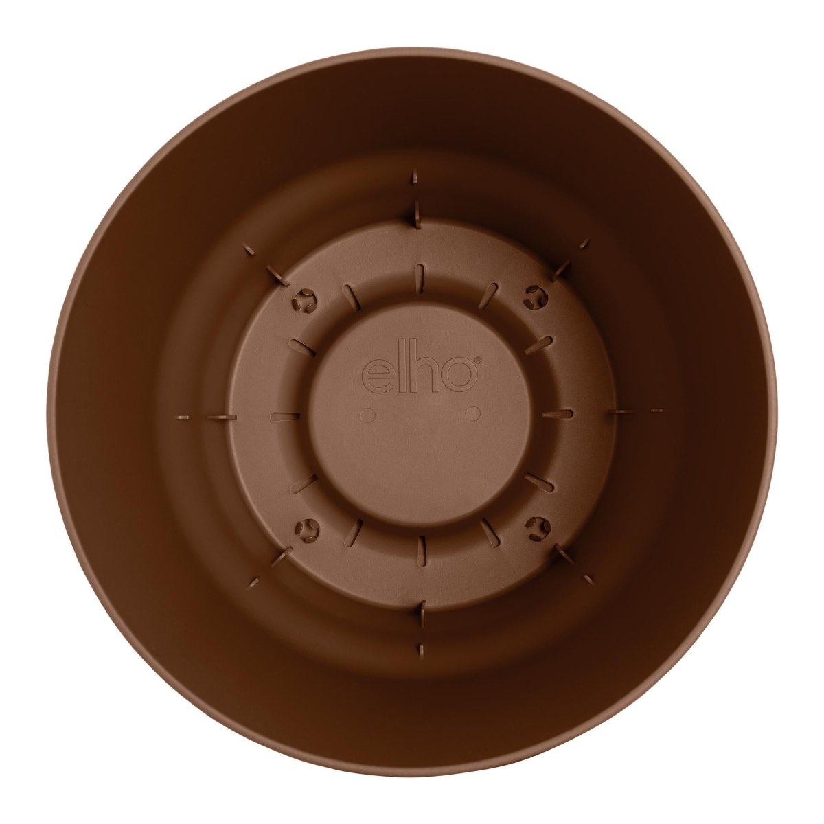 Pot elho Greenville Round bruin 2 - LushLeaf | Online planten bestellen