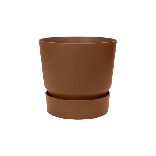 Pot elho Greenville Round bruin 1 - LushLeaf | Online planten bestellen