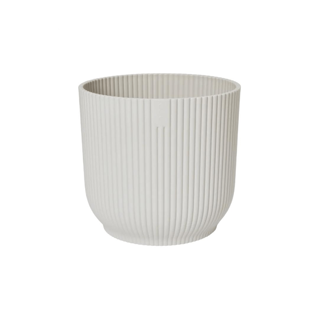 Pot elho Vibes Fold Round wit 1 - LushLeaf | Online planten bestellen