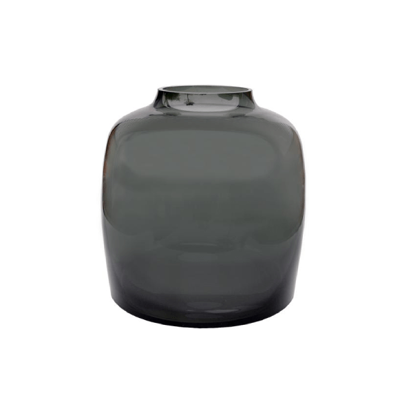 Vaas glas - Bartica - Grey 1 - LushLeaf | Online planten bestellen