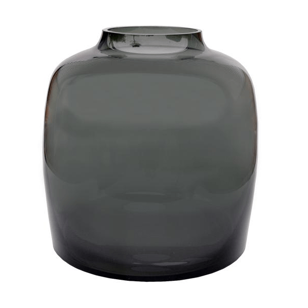 Vaas glas - Bartica - Grey 2 - LushLeaf | Online planten bestellen