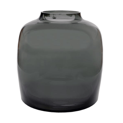 Vaas glas - Bartica - Grey 2 - LushLeaf | Online planten bestellen