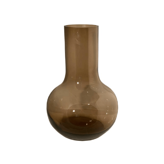 Vaas glas - Seim - Taupe 1 - LushLeaf | Online planten bestellen