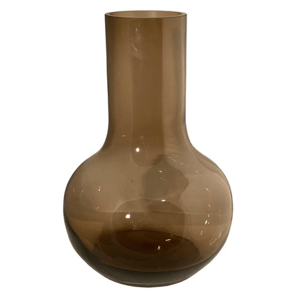 Vaas glas - Seim - Taupe 2 - LushLeaf | Online planten bestellen